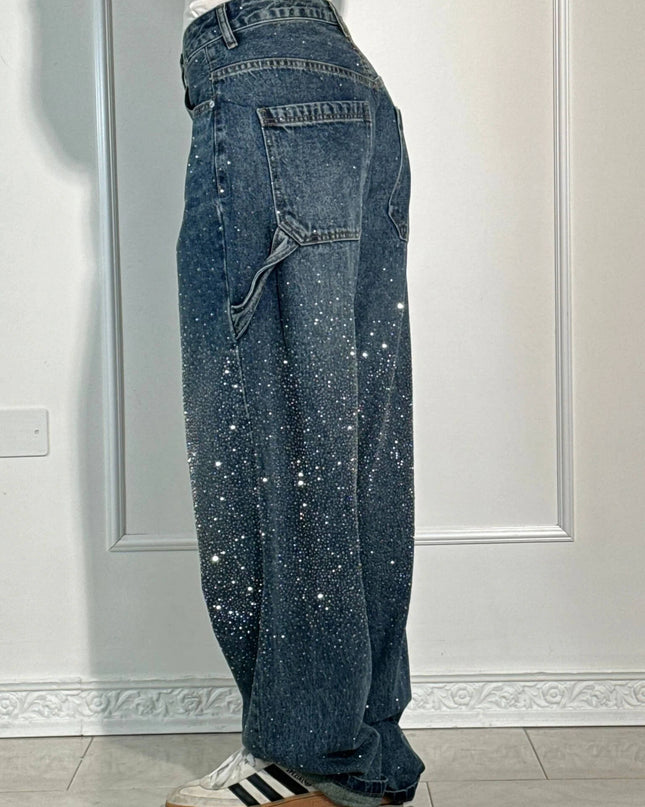 Saneva | Jeans aus glänzendem Denim
