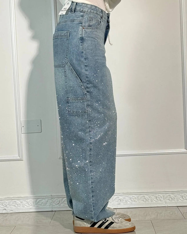Saneva | Jeans aus glänzendem Denim