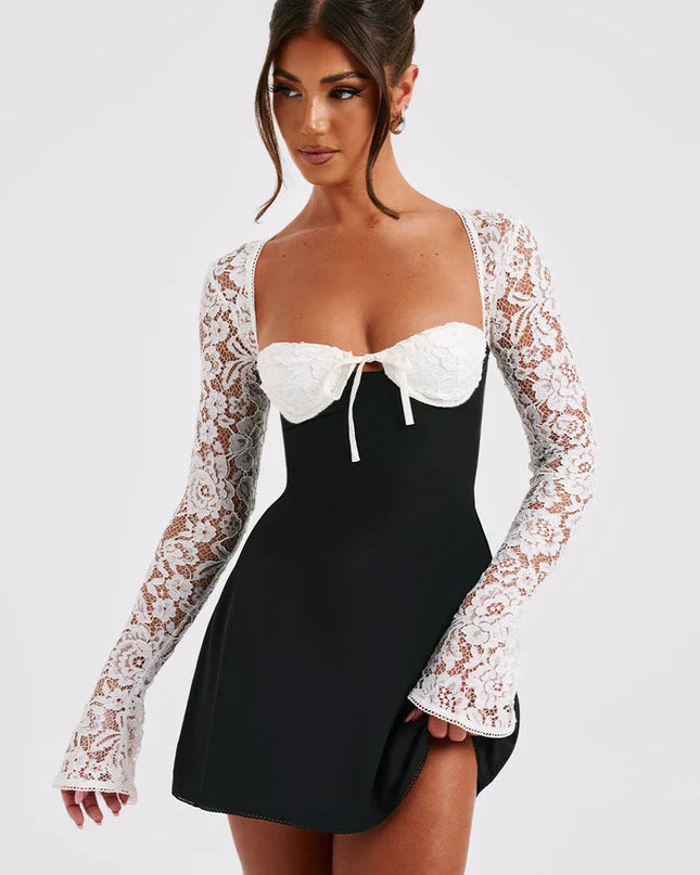 Saneva | Elegantes Minikleid aus Spitze