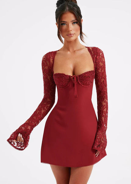 Saneva | Elegantes Minikleid aus Spitze