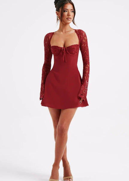 Saneva | Elegantes Minikleid aus Spitze