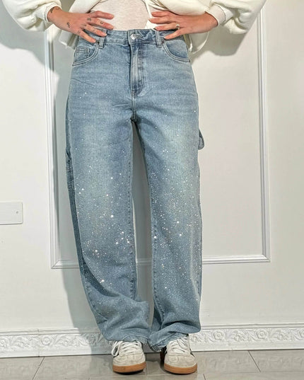 Saneva | Jeans aus glänzendem Denim