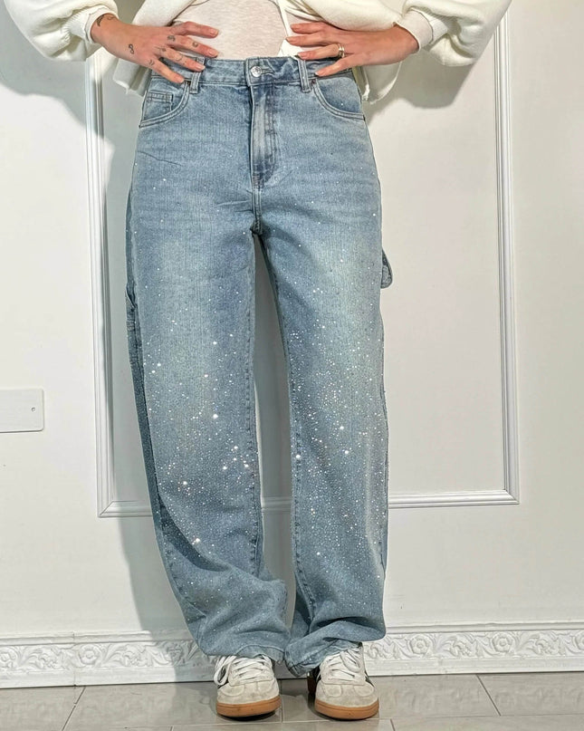 Saneva | Jeans aus glänzendem Denim